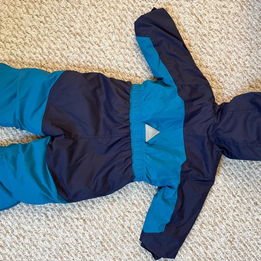 L.L. Bean Cold Buster Snowsuit, 12-18mo in Blue - Picture 3 of 3